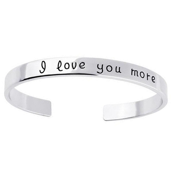 18k Gold Plated - I Love You More Bangle