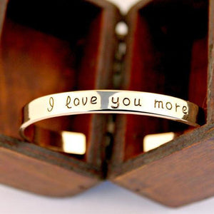 18k Gold Plated - I Love You More Bangle