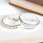 Be Brave & Keep Going Engraved Bangle