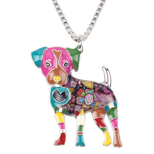 Jack Russel Dog Pendant Necklace