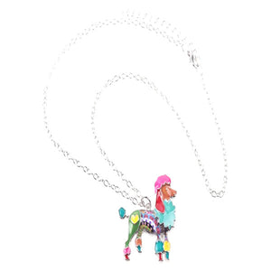 Poodle Dog Pendant Necklace