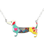 Dachshund Dog Pendant Necklace