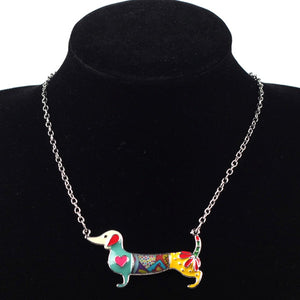 Dachshund Dog Pendant Necklace