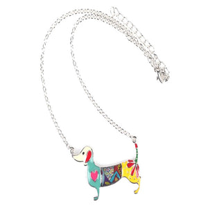 Dachshund Dog Pendant Necklace