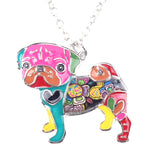 Pug Dog Pendant Necklace