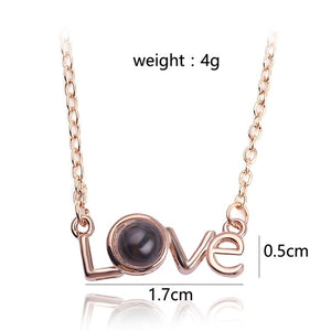 100 Langues I Love Your Projection Necklace