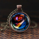 Camera Lens Pendant Necklace For Women