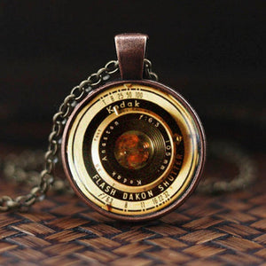 Camera Lens Pendant Necklace For Women